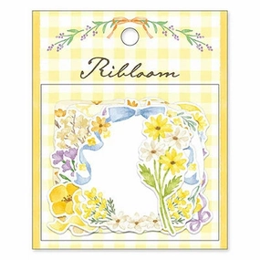 bronze Ribloom Flake Sticker - Yellow