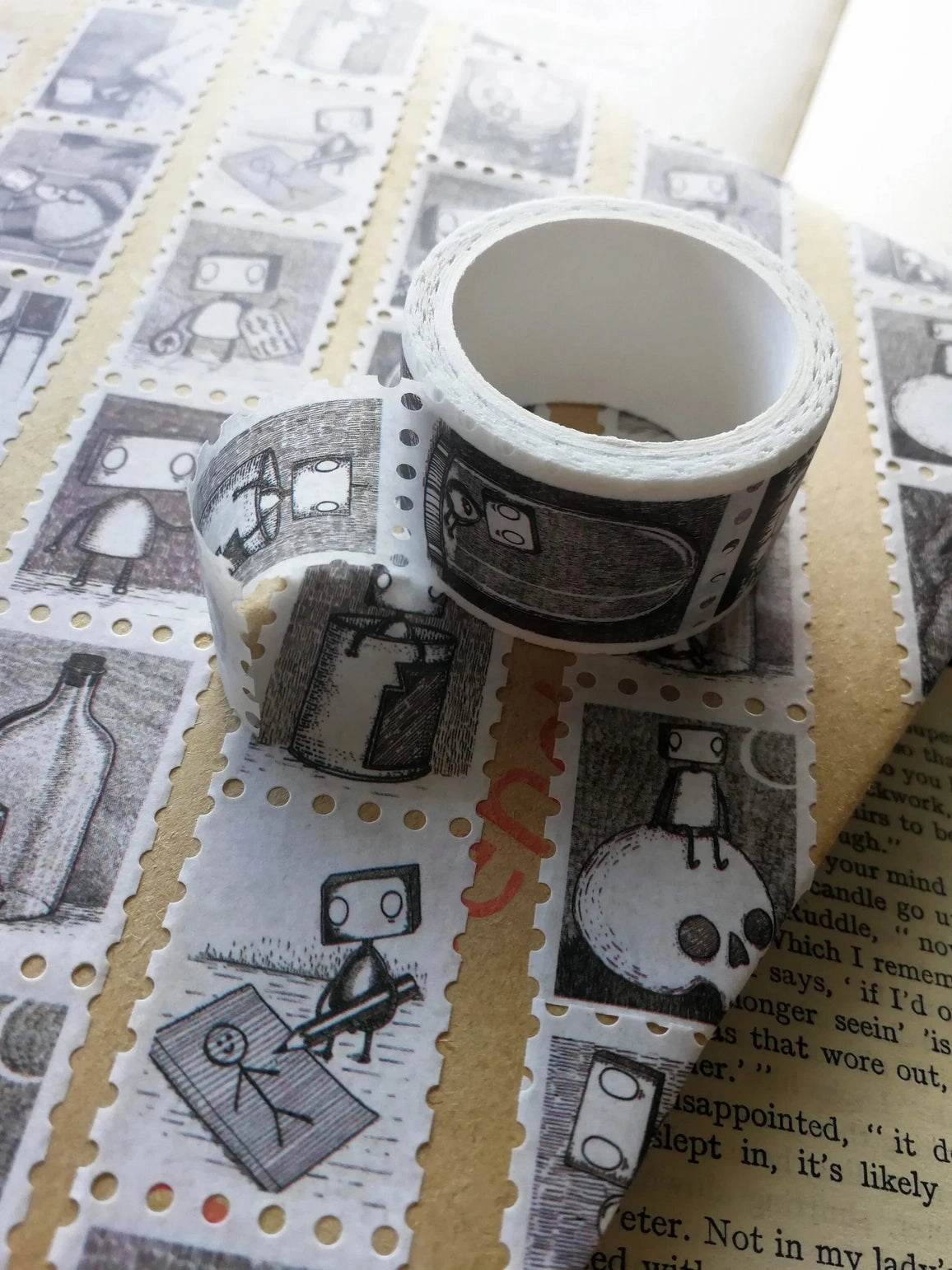 Robot Stamps Washi Tape bundle tall
