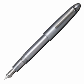 Sailor 1911 Large Ringless Metallic Simply Gray Fountain Pen thin