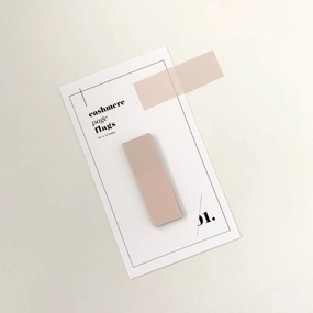 Transparent Page Flags Cashmere leather