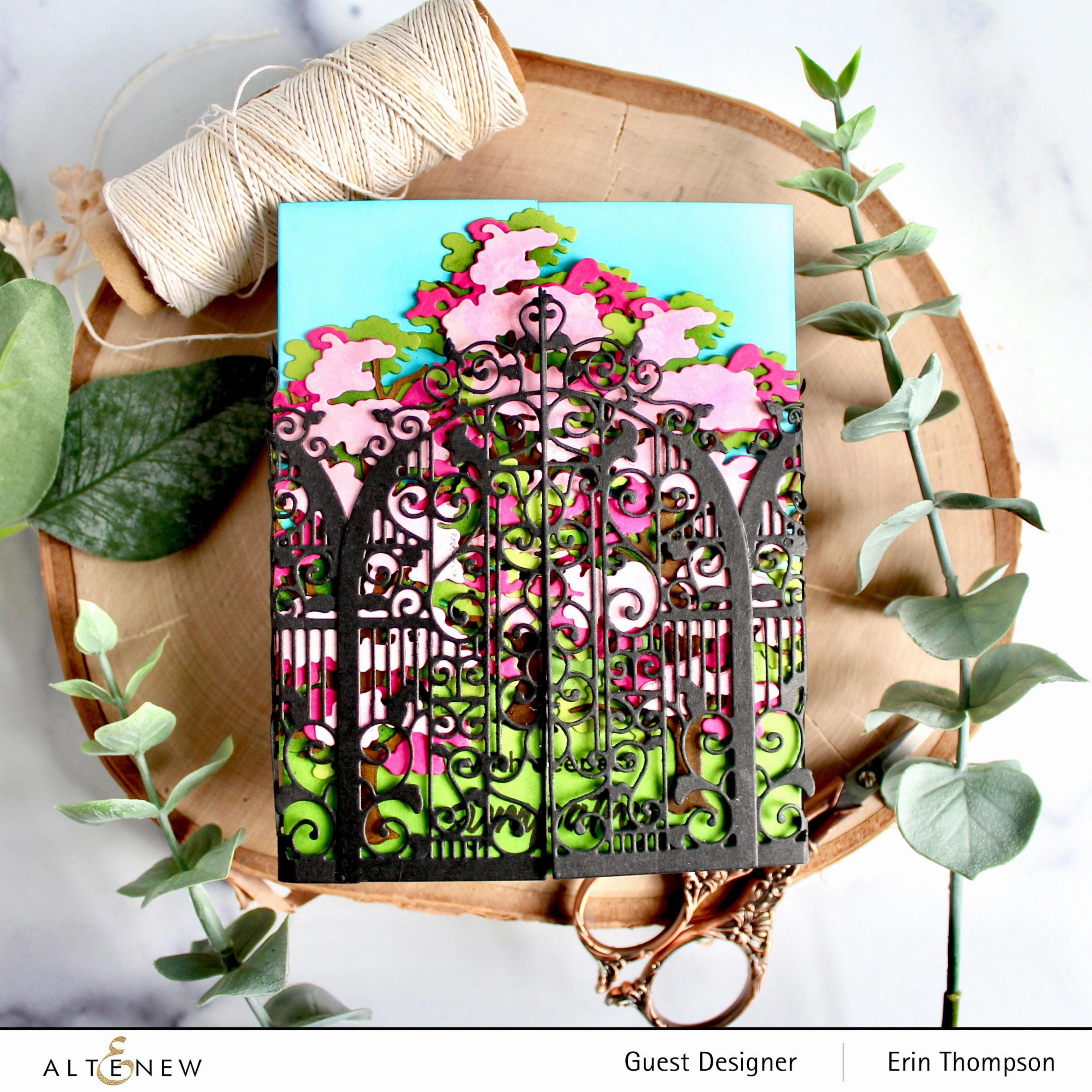 glossy vintage Wrought Iron Gate Die Set