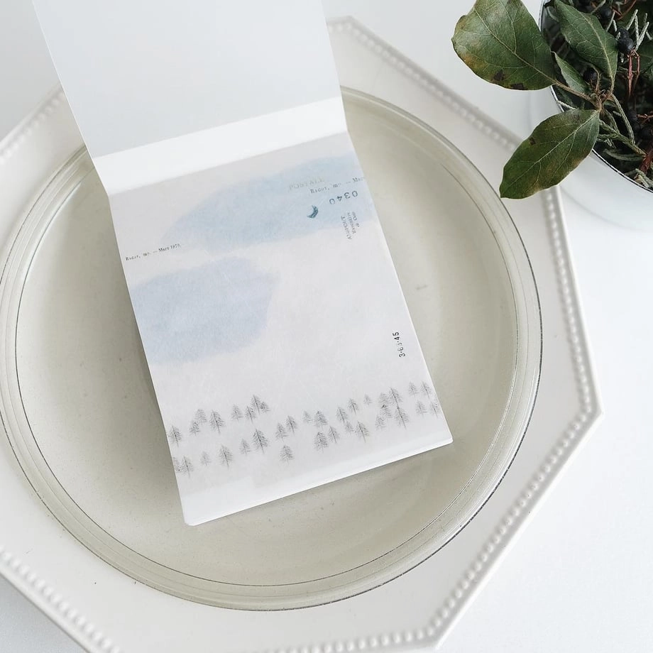 collapsible bestselling Yohaku Memo Pad - Fuyunotuki