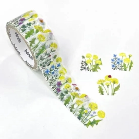 Bande Sticker Roll - Dandelion Field muted pastel