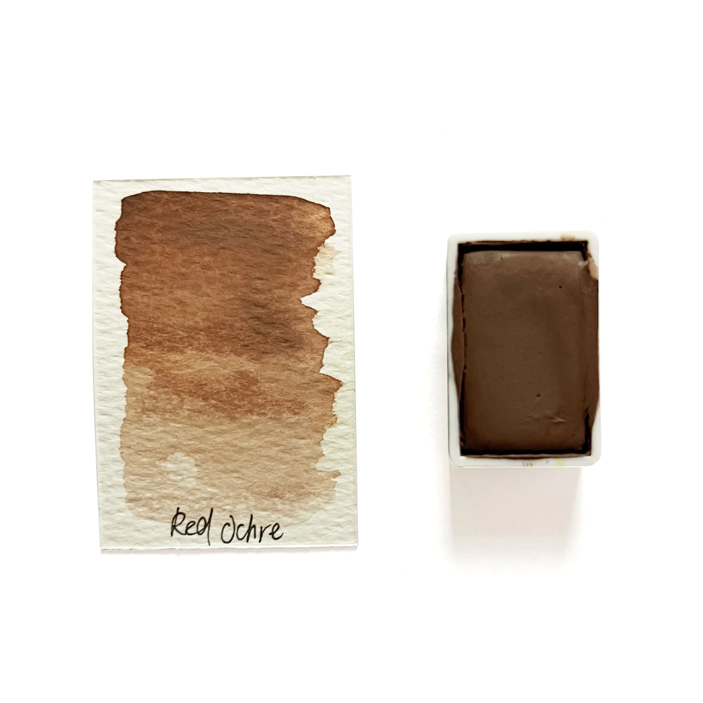 Red Ochre Pr102 - Artist Grade Handmade Honey Based Watercolor Paint Full Pan 3.2Ml locking heatproof