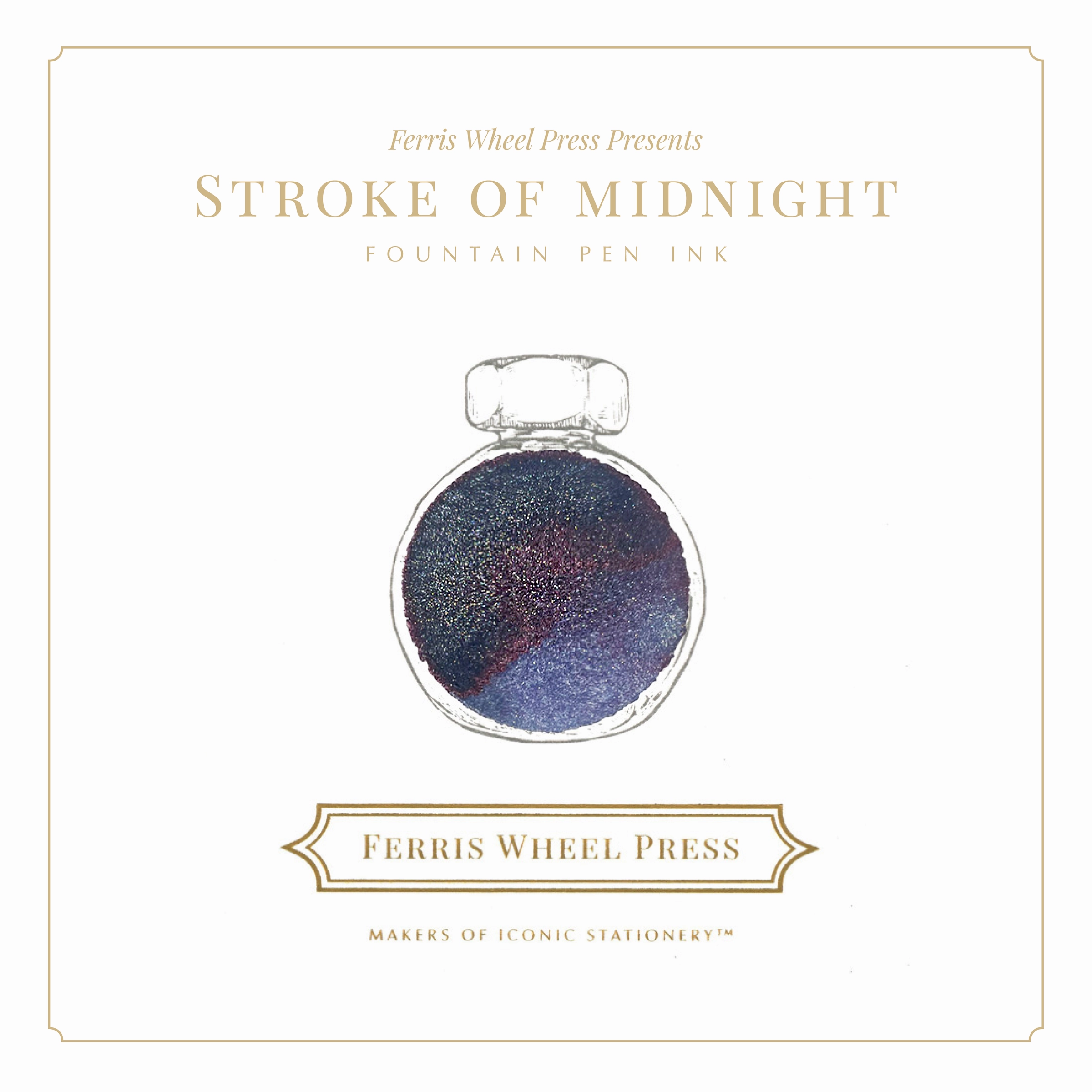 38Ml Stroke Of Midnight Ink resilient glossy