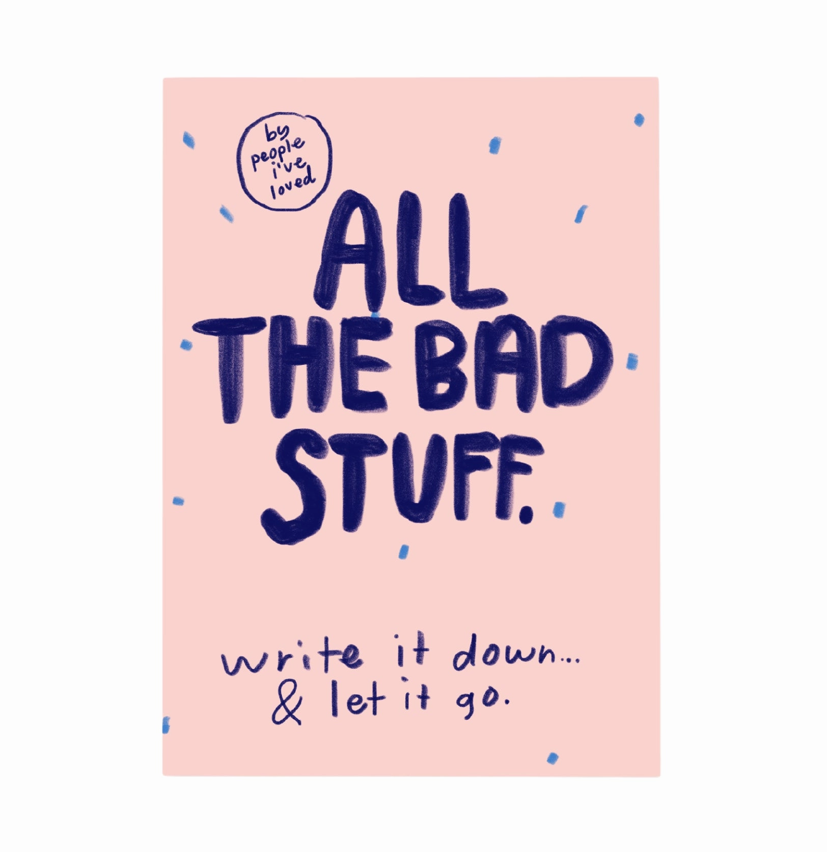 All The Bad Stuff 6" X 8.5" Blank Notebook compact shockproof
