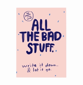 All The Bad Stuff 6" X 8.5" Blank Notebook compact shockproof