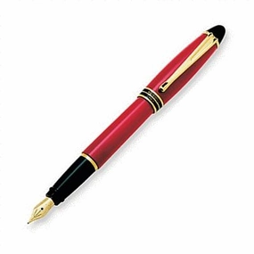 square Aurora Ipsilon Resin Red Fountain Pen