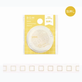 Basic Check Box Slim Washi Tape top durable