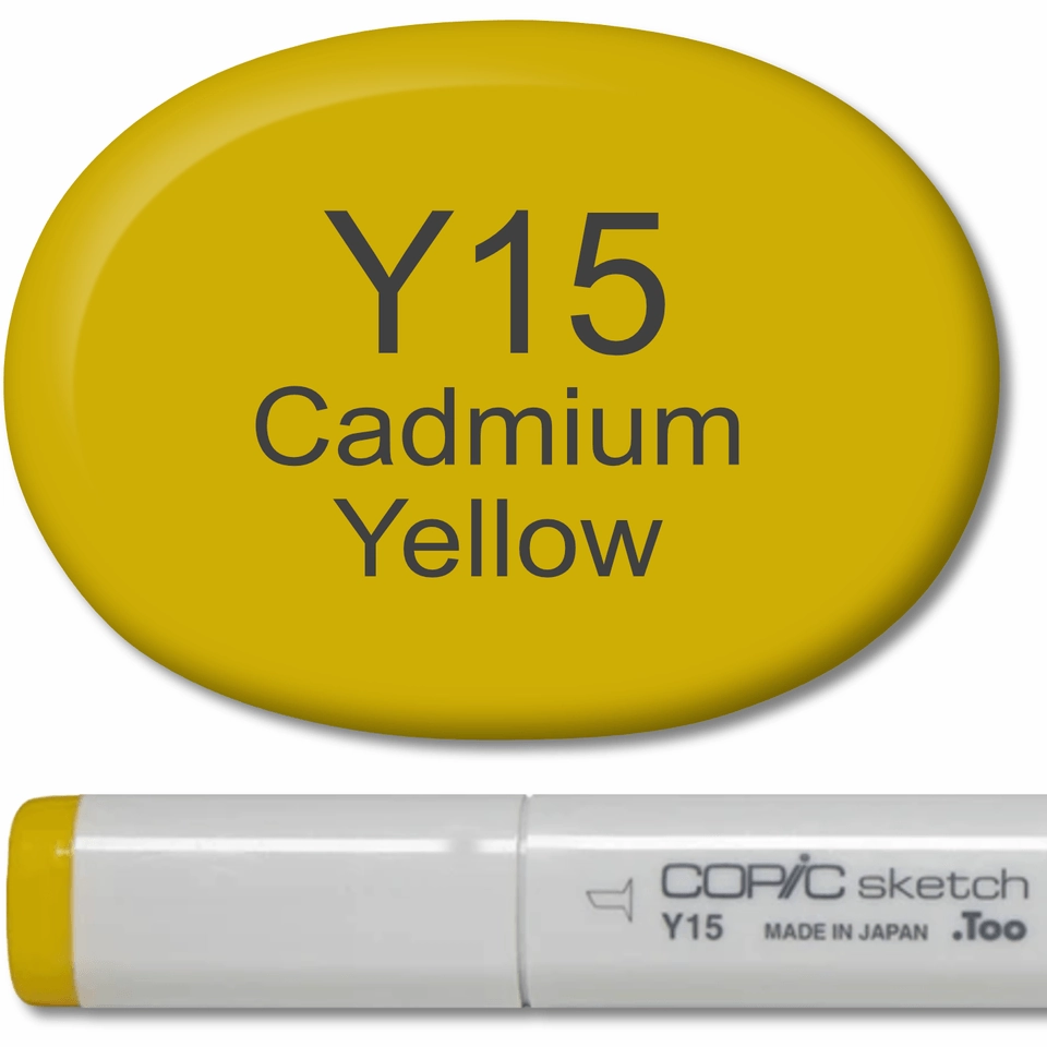 solid pack Copic Sketch Marker - Y15 Cadmium Yellow