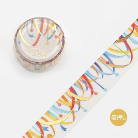 Curtain Decoration Washi Tape Foil Bgm steel seasonal