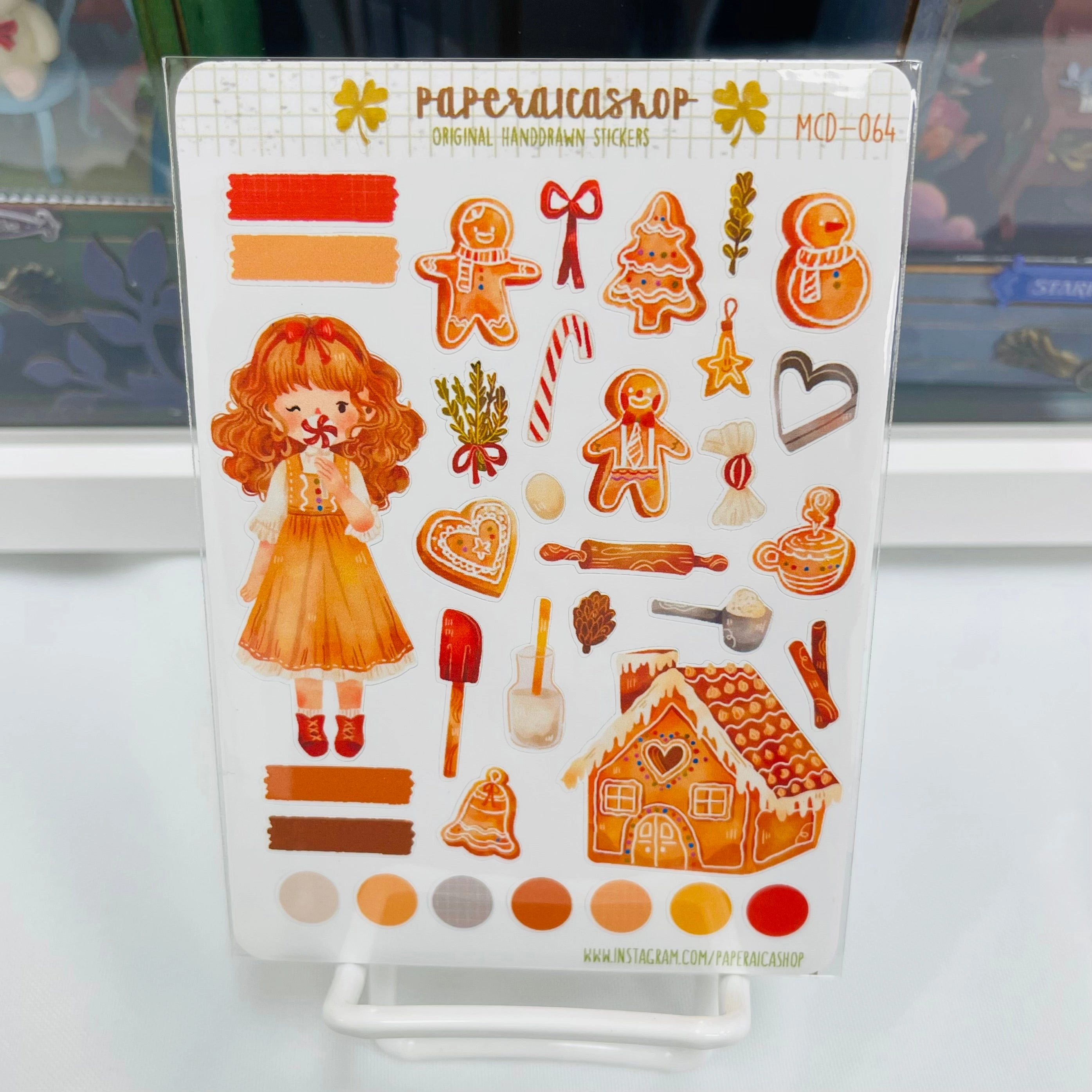 Paperaicashop Gingerbread Planner Sticker classic