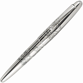 neutral Pilot Sterling Mount Fuji Rollerball Pen