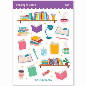 Reading Matte Waterproof Stickers daily strong