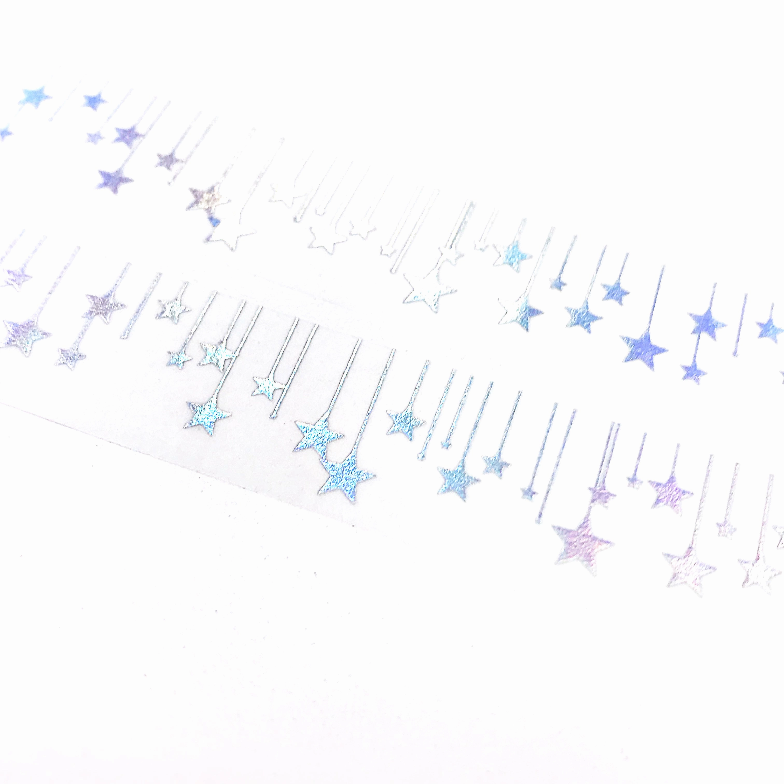 eco Shiny Star Washi Tape Silver Foil