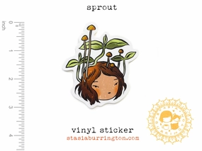 adjustable everyday Sprout Vinyl Sticker