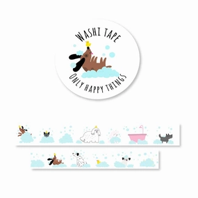 antislip Bathtime Dogs Washi Tape