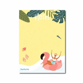 Beach Notepad A6 recycled metallic