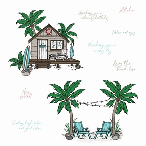 luxury Beach Please - 6X8 Stamp Set