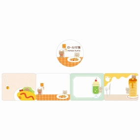 Bear Cafe Sticky Notes Roll sleek soft