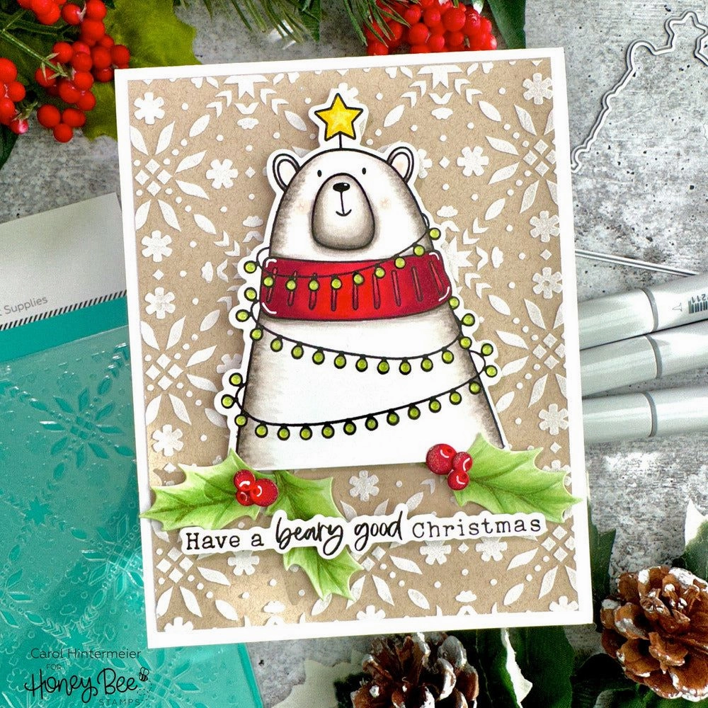 daily automatic Bear Hugs - 4X5 Stamp Set