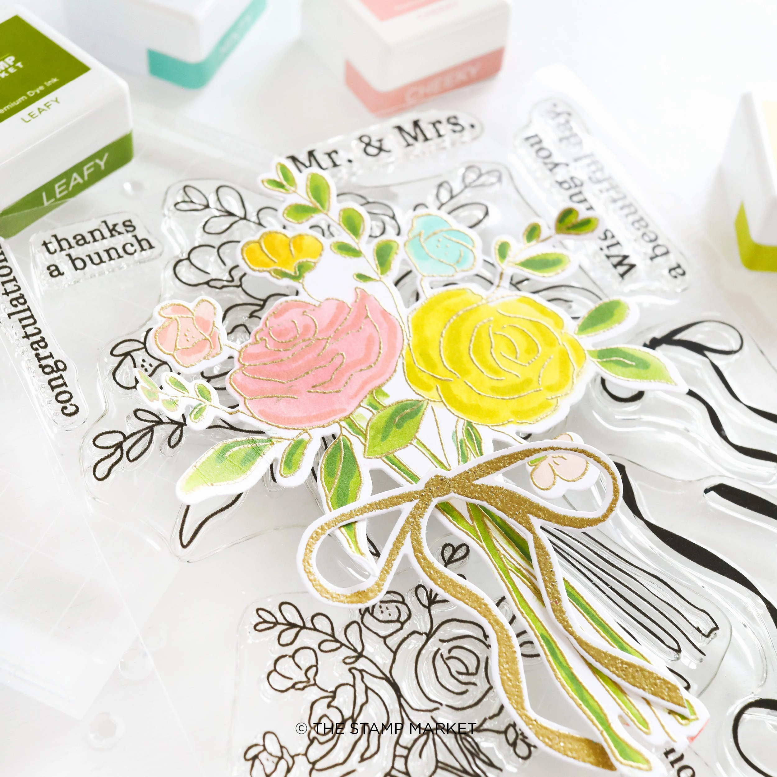 Beautiful Bouquet  Stamp wrapped waterproof