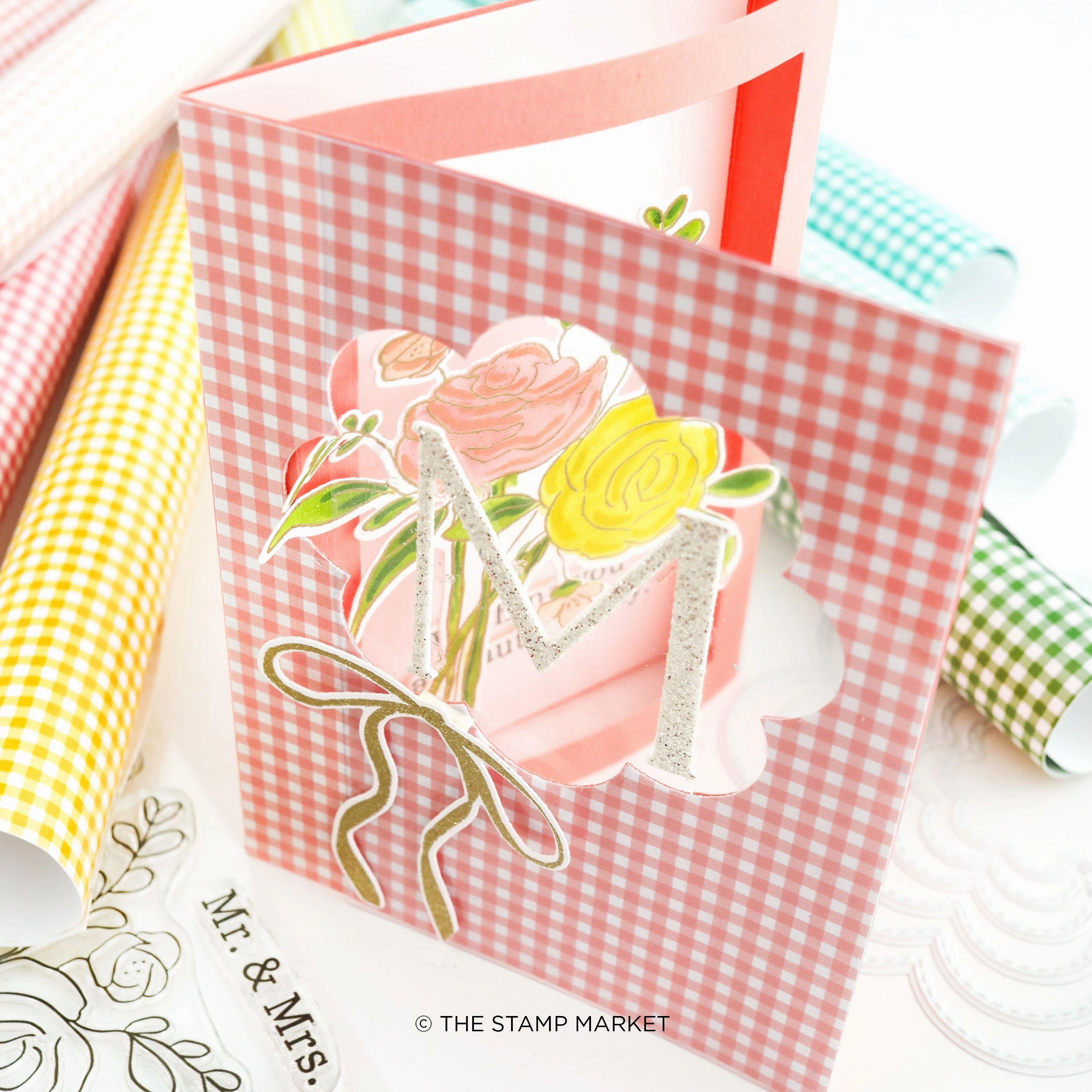 shockproof Beautiful Bouquet  Stamp