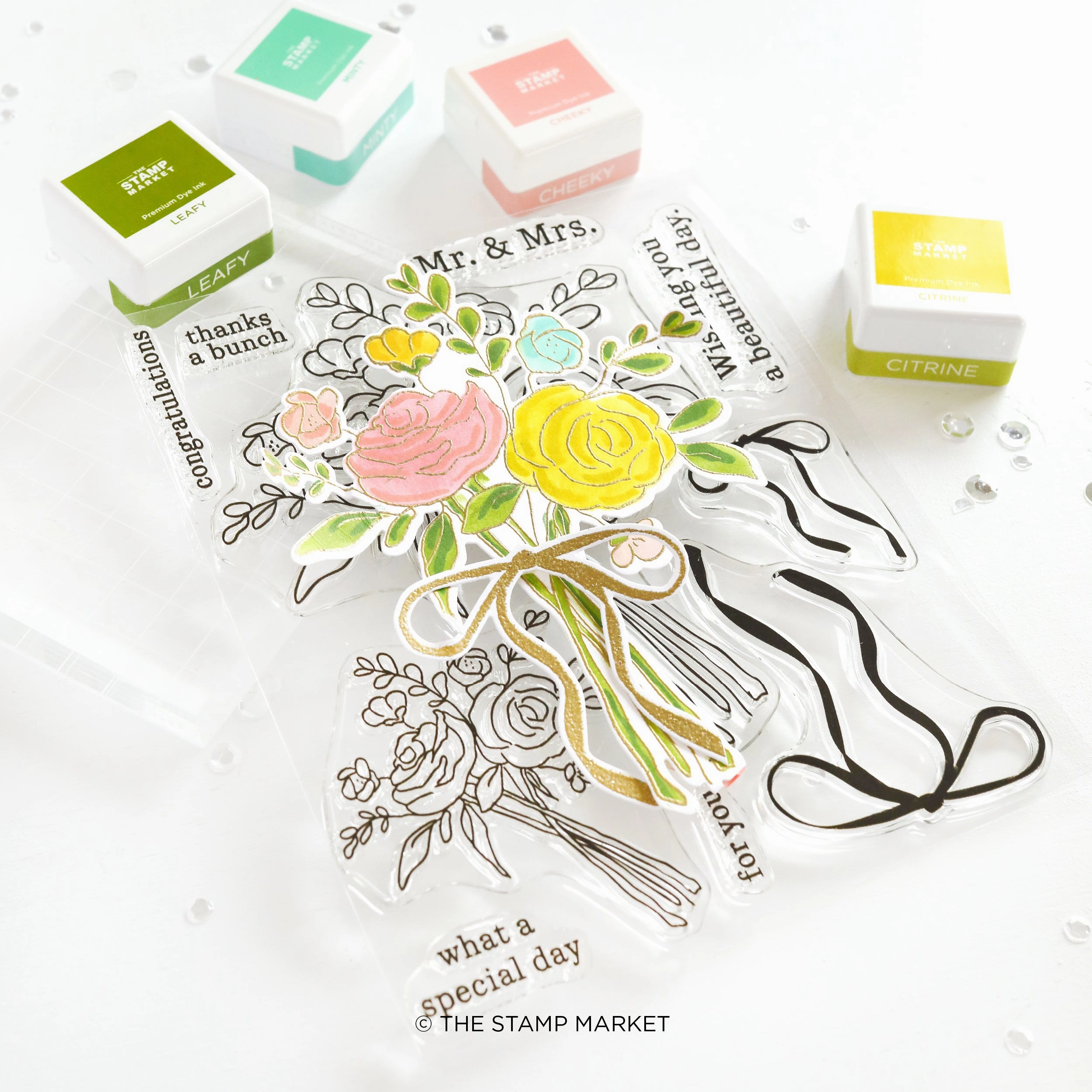 handy Beautiful Bouquet  Stamp