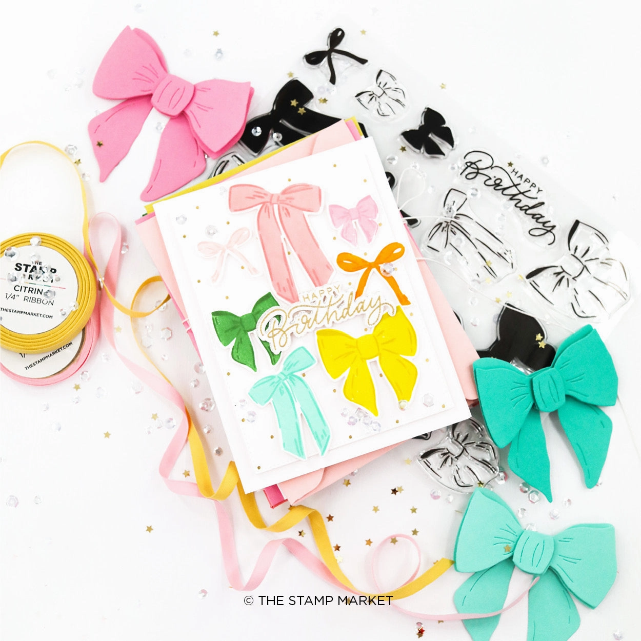bronze Beautiful Bows Stamp Set