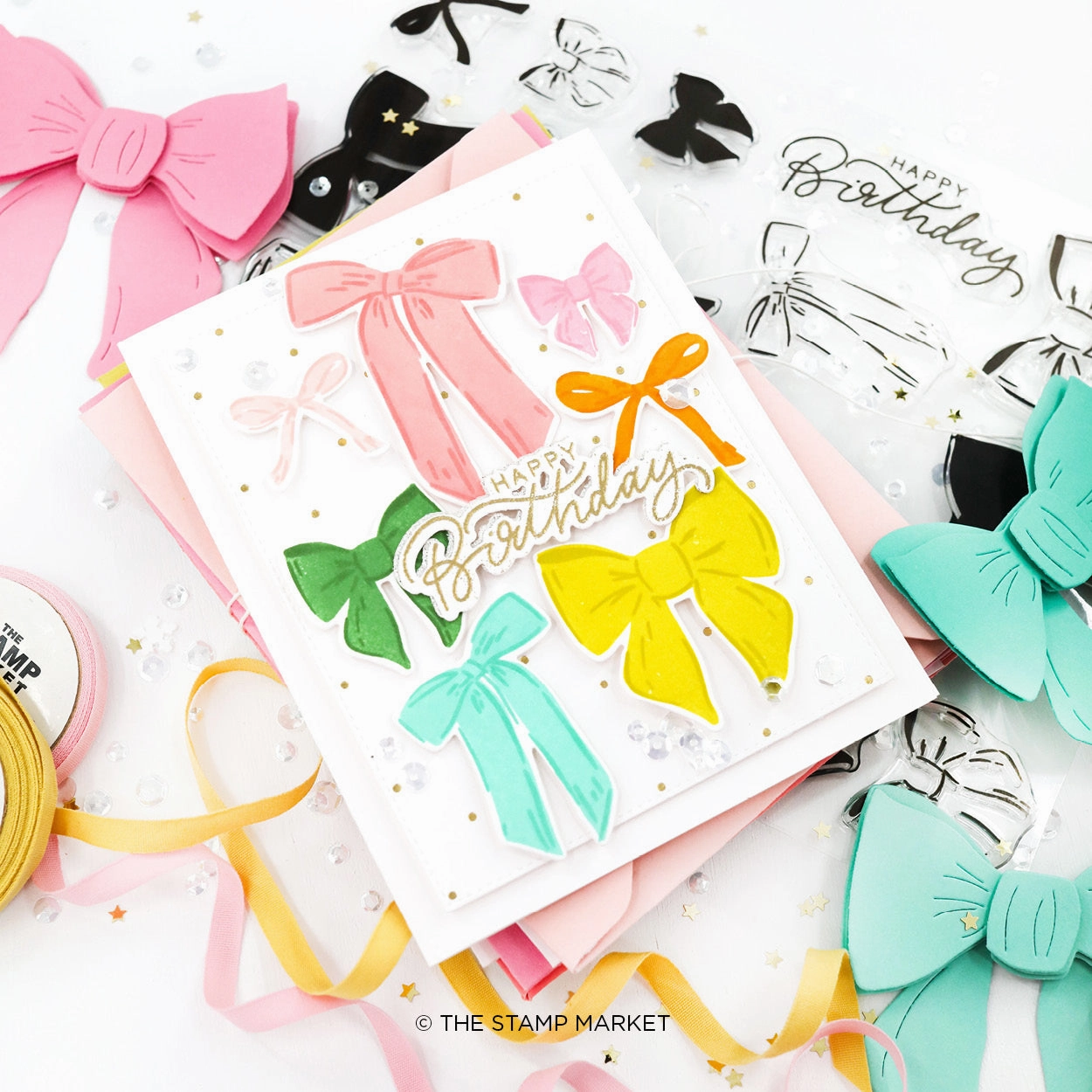 soft paper Beautiful Bows Stamp Set