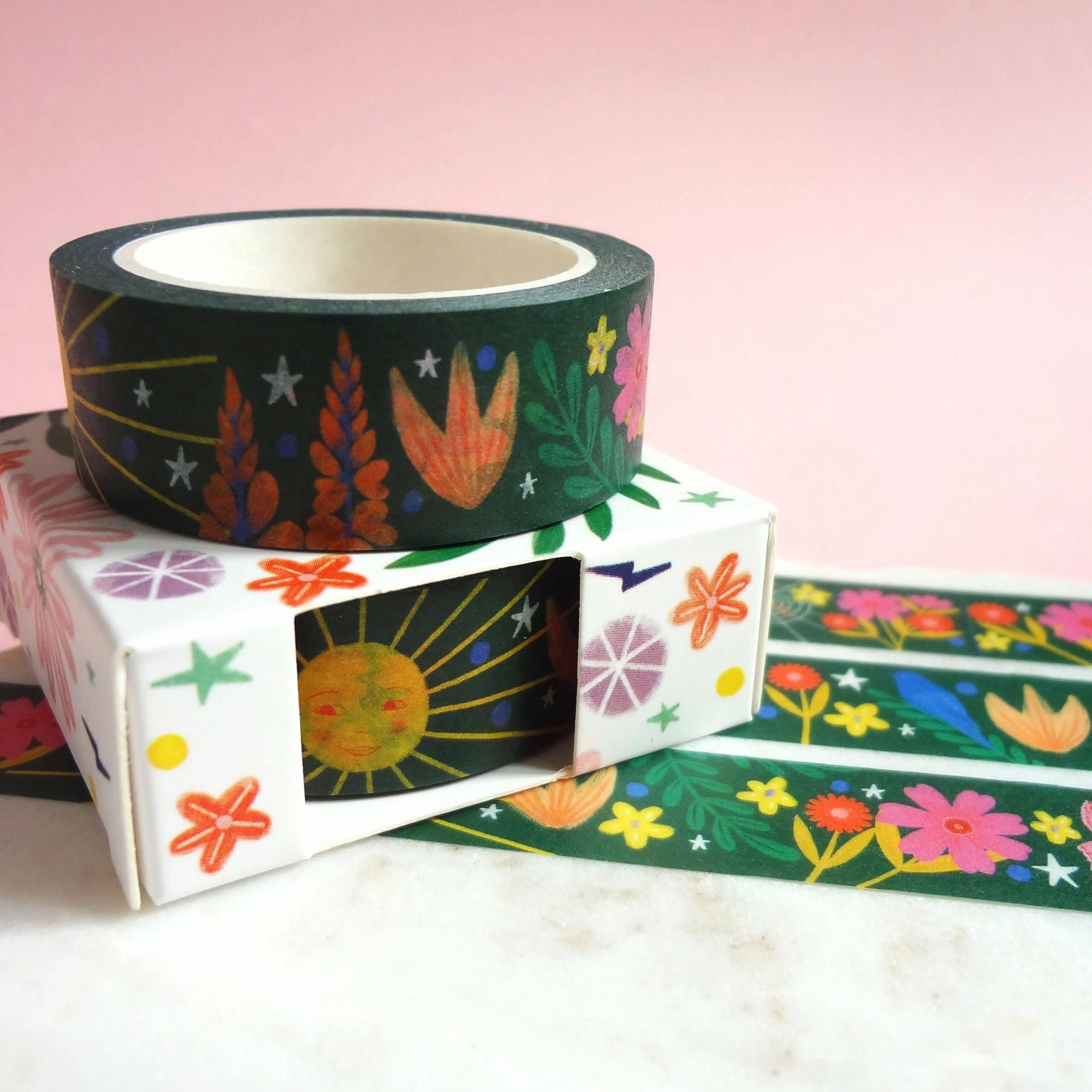 adjustable Beautiful World Washi Tape Green