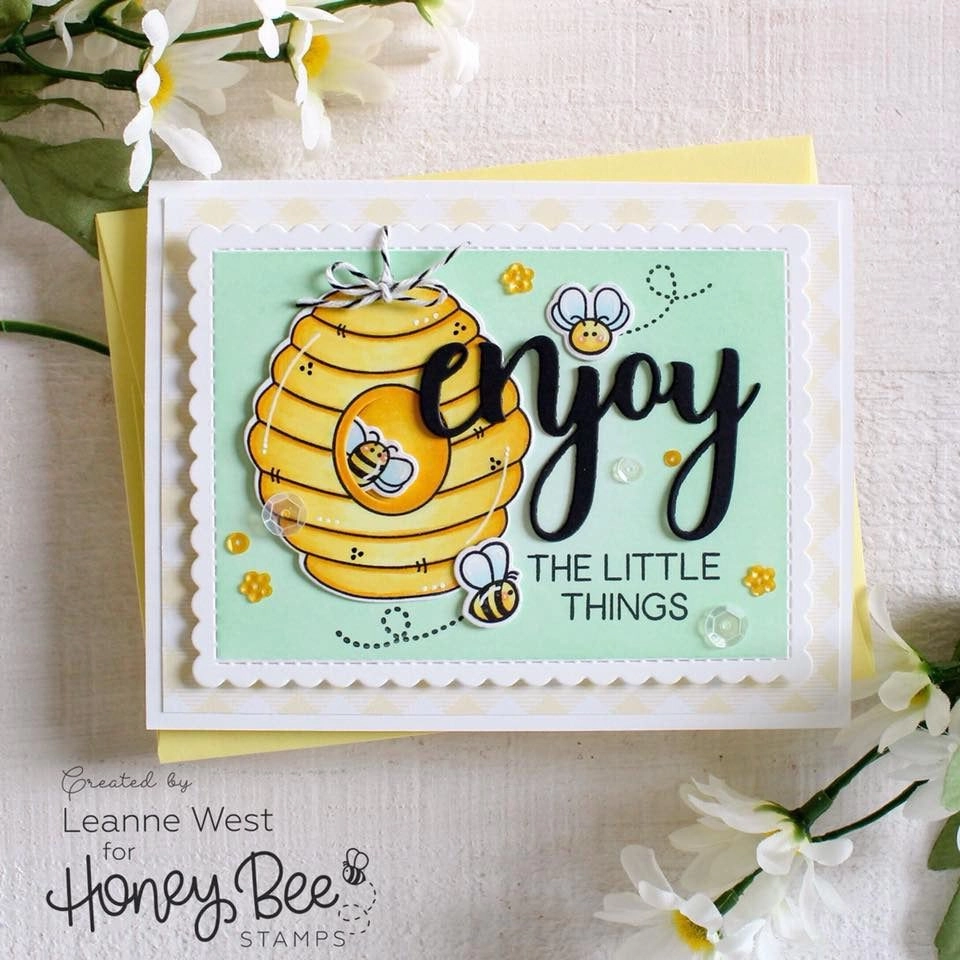 Bee Hive - 3X4 Stamp Set waterproof deluxe