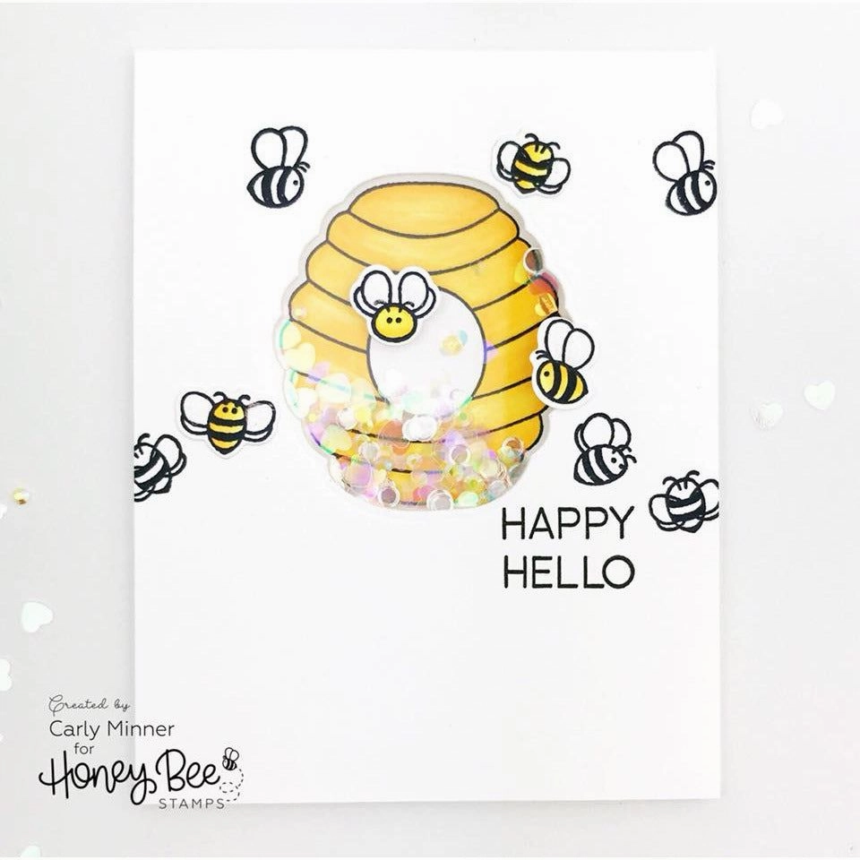 glass latest Bee Hive - 3X4 Stamp Set