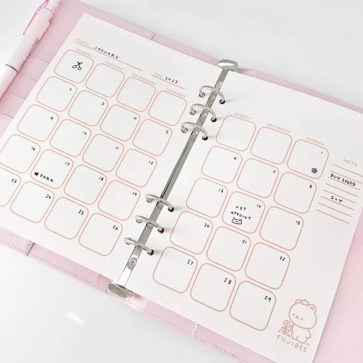 glass eco A5 Refill - Monthly Planner Inserts