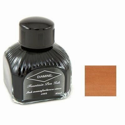 Diamine Bottled Ink 80Ml Dark Brown locking musthave