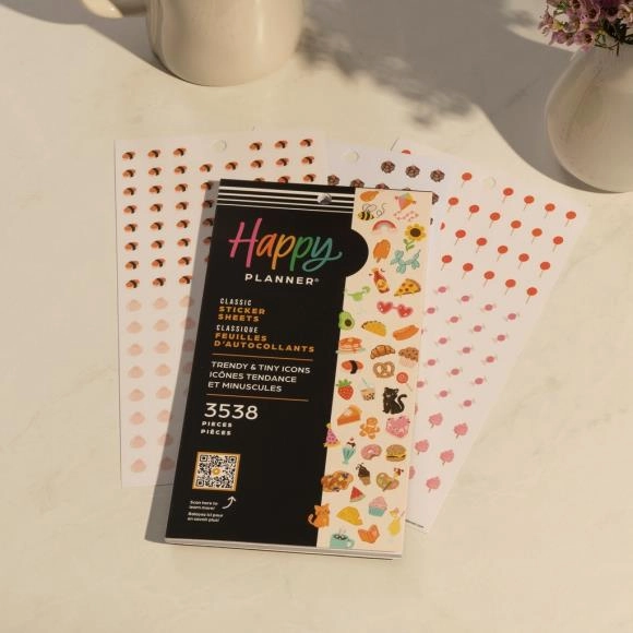 Happy Planner Classic Sticker Value Pack - Trendy & Tiny Icons mini