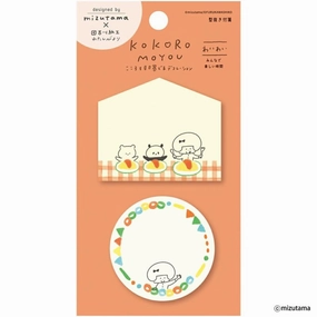Mizutama Die-Cut Sticky Notes - Waiwai bold