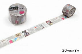 biodegradable leather Mt Ex Washi Tape - Newspaper