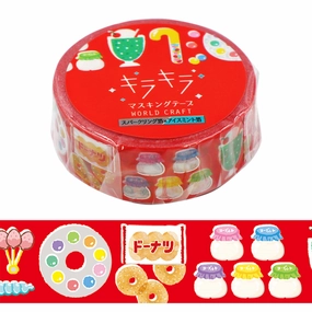 wide luxury Snacks Washi Tape Foil