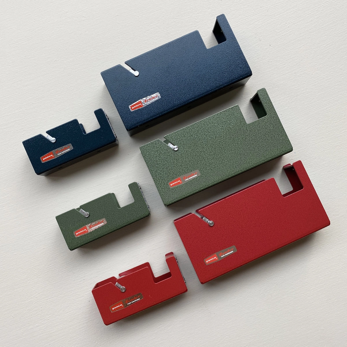 Tape Dispenser L // Red shiny plastic
