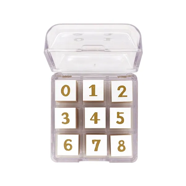 Beverly Planner Companion Stamp - Number superior rubber