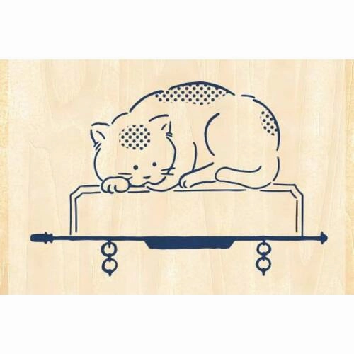 reliable gift Beverly Companion Rubber Stamp - Cat Signboard