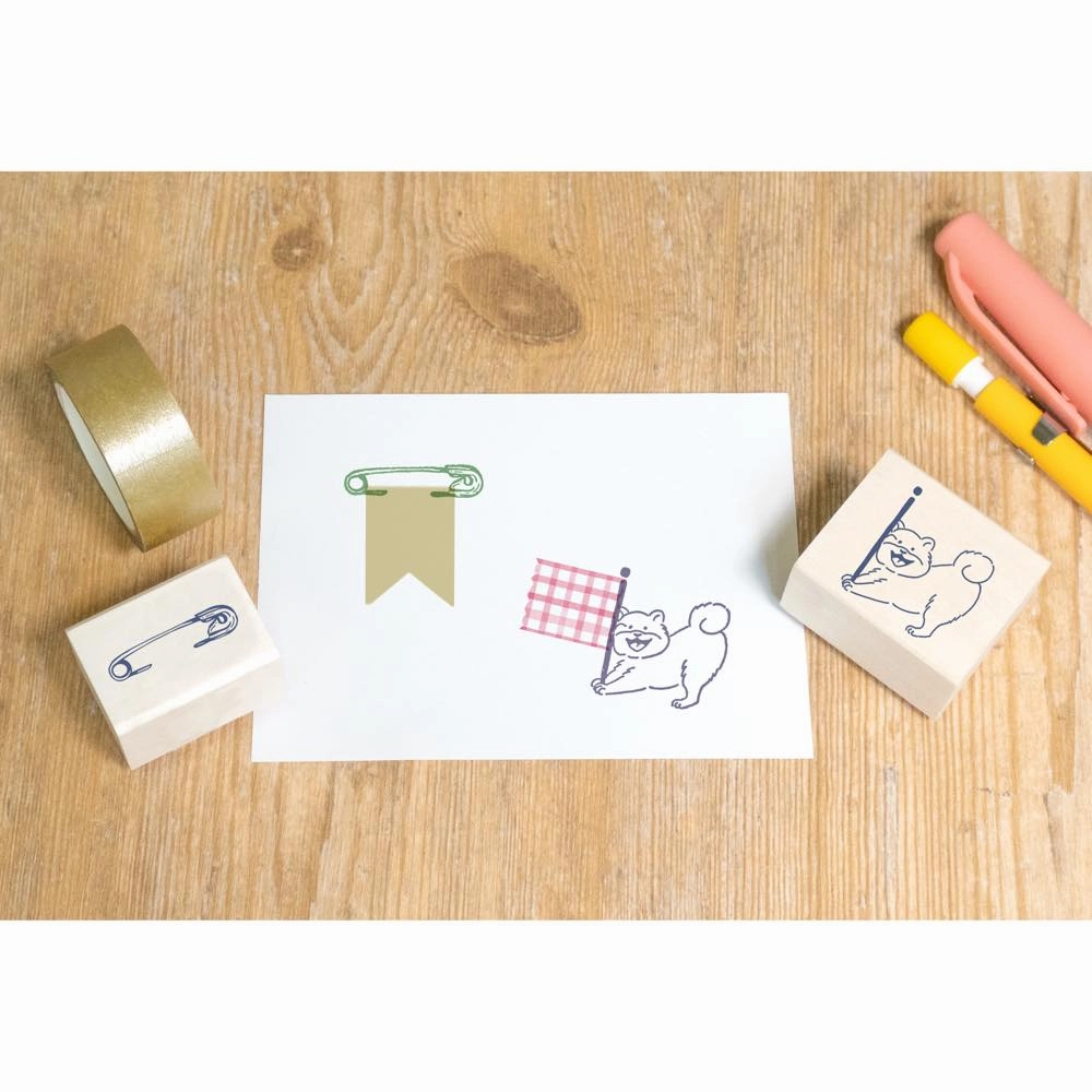 Beverly Companion Rubber Stamp - Safety Pin bundle pastel
