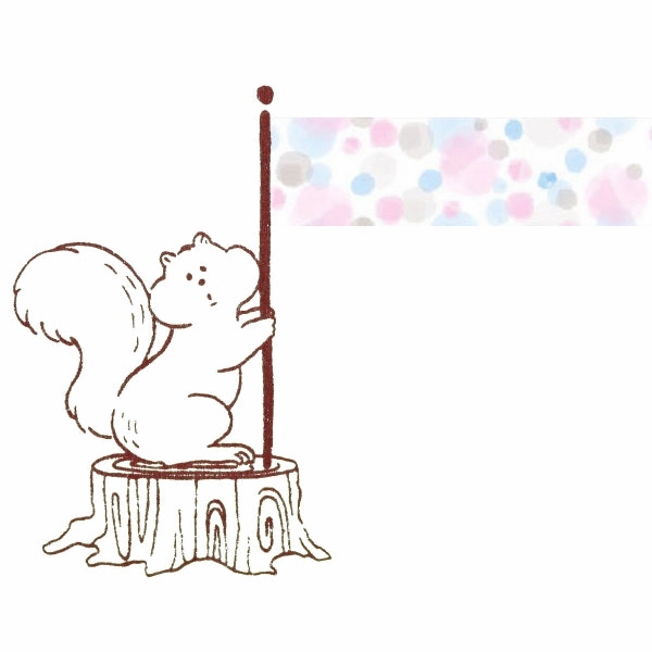rugged Beverly Companion Rubber Stamp - Squirrel