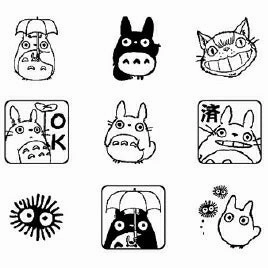 Beverly Planner Companion Stamp - My Neighbor Totoro B minimalist budget