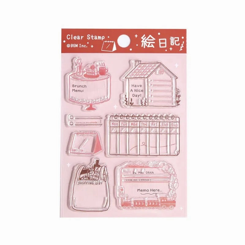 Bgm Clear Stamp Set - Picture Diary retro collectible