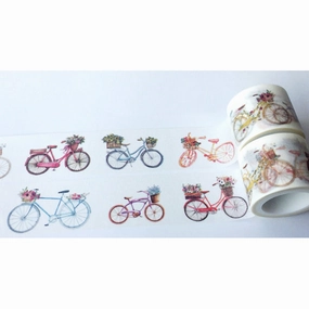 Bicycle With Flower Basket Washi Tape musthave