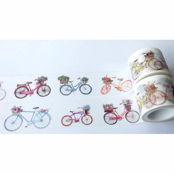 Bicycle With Flower Basket Washi Tape musthave
