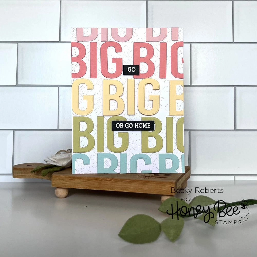 Big Buzzword - 5X5 Stamp Set - Retiring short