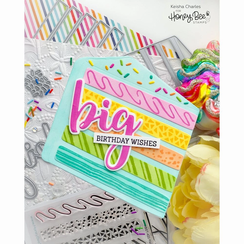 Big Buzzword - 5X5 Stamp Set - Retiring muted elegant